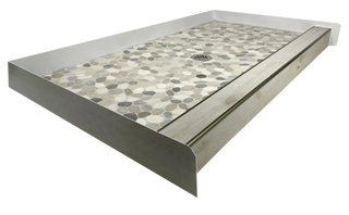 PEBBLE BEACH - Beach - Inspired Pebble Shower Pan – Castaway Collection - Muraflo