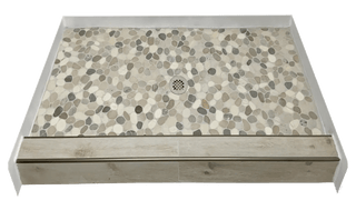 PEBBLE BEACH - Beach - Inspired Pebble Shower Pan – Castaway Collection - Muraflo