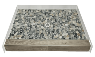 RIVERBED - Natural River Pebble Shower Pan – Castaway Collection - Muraflo