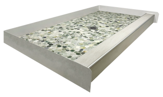 AURORA - Green Stone Shower Pan – Celestial Collection (Copy) Muraflo