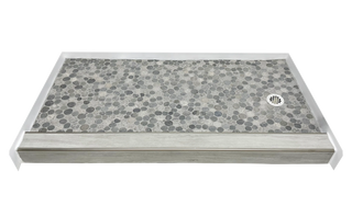 NEBULA – Galaxy-Themed Stone Shower Pan – Celestial Collection Muraflo