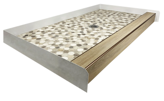 SOLAR FLARE - Vibrant Stone Shower Pan – Celestial Collection - Muraflo