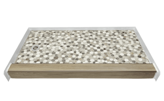 SOLAR FLARE - Vibrant Stone Shower Pan – Celestial Collection - Muraflo