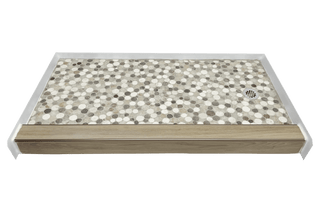 SOLAR FLARE - Vibrant Stone Shower Pan – Celestial Collection - Muraflo