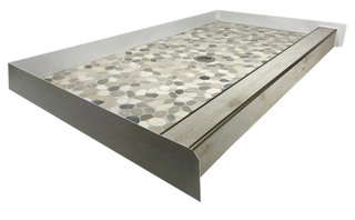 PEBBLE BEACH - Beach-Inspired Pebble Shower Pan – Castaway Collection (Copy) Muraflo