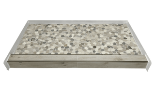 PEBBLE BEACH - Beach - Inspired Pebble Shower Pan – Castaway Collection - Muraflo