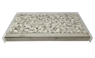 PEBBLE BEACH - Beach - Inspired Pebble Shower Pan – Castaway Collection - Muraflo
