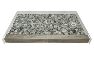 RIVERBED - Natural River Pebble Shower Pan – Castaway Collection - Muraflo