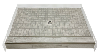 COOL TONES - Modern Gray Ceramic Shower Pan – Soft Stone Collection by Muraflo (Copy) Muraflo