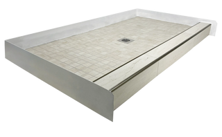 WARM NOTES - Warm - Toned Ceramic Shower Pan – Soft Stone Collection - Muraflo