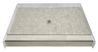 WARM NOTES - Warm - Toned Ceramic Shower Pan – Soft Stone Collection - Muraflo